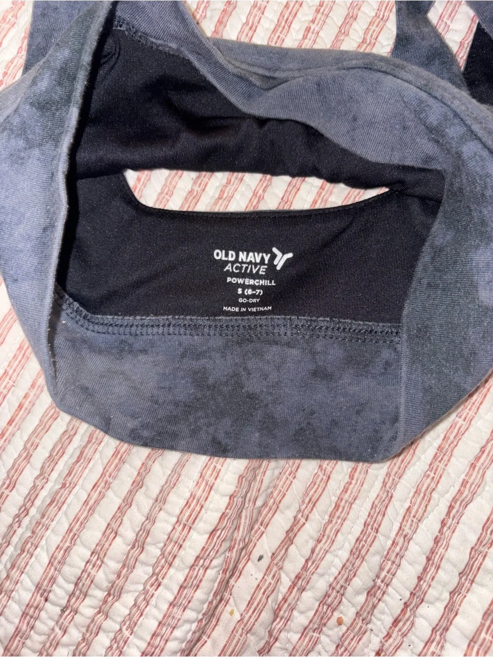 Old Navy Active Charcoal Grey Scoop-Back Sports Bra